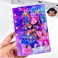 A7 KPop Demon Hunters Shake Acrylic Notebook DIY HUNTR/X Acrylic Notepad Rumi Mira Zoey Saja Popular Exquisite Loose Leaf Book