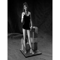 Unassambled 1/24 MODERN STAND WITH BASE Resin figure miniature model kits Unpainted
