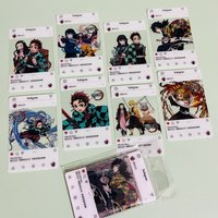 8Pcs/Lot Pvc Transparent Card Photo Props Diy Card Anime Peripheral Cute Cartoon Collectible Ornaments