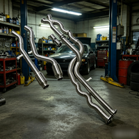 Customized Equal-length Middle Tube Exhaust Resonator for BMW M3M4 F80 F82 F83 S55 3.0T 2014-2019 SS304 Sports Car Sound Upgrade