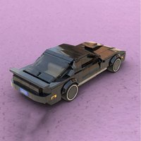 379PCS MOC City Car Series Black Sports Car Model DIY Assembly Building Block Toy - Holiday/Birthday Gift