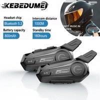 Oreillette Bluetooth X1 Plus pour Moto, appareil de communication pour casque, Intercom pour 2 motocyclistes, oreillette étanche, portée 1000M