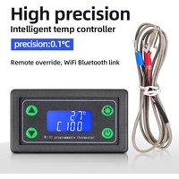 Tuya WIFI Remote High Thermostat LED Digital Temperature Controller -99~999 Degrees Thermocouple Control K-type DC12-36V