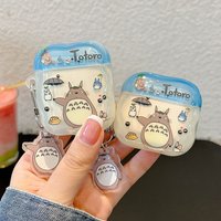 Cartoon Totoros Earphone Case for Airpods Pro 1 2 3 4 Cute Pendant Bluetooth Earbuds Protective For Air Pro2 2nd Cover