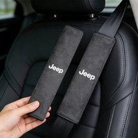 Car Seat Belt Pad Safety Strap Shoulder Cover Soft Mat Accessories For Jeep Wrangler Grand Cherokee Avenger Compass Wagoneer JK