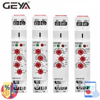 GRV8-01/02 Single Phase Voltage Relay Adjustable Over Under Voltage Protection Relay AC110V 240V DC12V Voltage Regulator