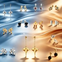 2026 light luxury niche design earrings, diverse styles, suitable for daily casual dating wear