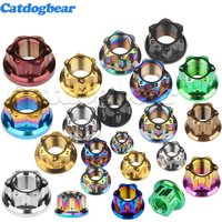 Écrous à bride Catdogbear en titane M6 M8 M10 M12 M14 M16 pour moto, vélo, fixation d'axe arrière