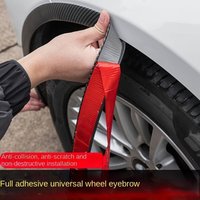 4Pcs Universal Auto Fender Car Wheel Arches Wing Expander Arch Eyebrow Anti-Collision Strip Mudguard Protector Cover Decoration