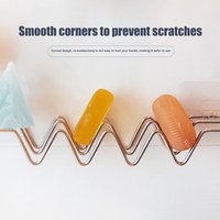 NEW Stainless Steel INS Style Soap Rack Shelf Kitchen Dish Household Draining Countertop Basin Soap Holder Bathroom Accessories