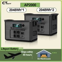 CTOLITY 2400W 1800W Lifepo4 Battery Outdoor Energy Storage Power Supply Portable Mobile Power Station Solar Generator RV