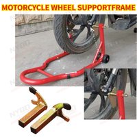 AliExpress NONE Motorcycle Bike Stand U-Style Fork Swing Arm Lift Tripod Wheel Support Frame Paddock Stand with Hooks for Motorcycle Maintenance