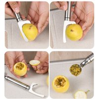 Passion Fruit Opener,2-in-1 Stainless Steel,Passion Fruit Spoon and Opener, Durian Opener Easy to Clean, Effortless to Use