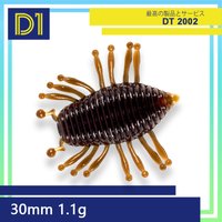 D1 larve ver pêche leurre souple flottant Illex Woodlouse Gambit 30mm/1.1g Silicone Surface artificielle Swimbait bar truite perche