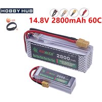 14.8v Battery 4S 2800mAh LIPO Battery 60C For Drone RC FPV Helicopter Quadcopter Racing Car 4S Rechargeable Batteries XT60/T