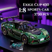 3730PCS 1:8 Exige Cup 430 Super Sport Car Building Blocks,City Racing Vehicle Colletible Hypercar Car Lover Fan Toy Holiday Gift