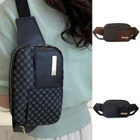 The neutral color padded waist bag with a combined design for both men and women is suitable for travel and business purposes.