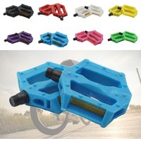 1 Pair Standard Bicycle Pedals Plastic Thread 1.4cm Bike Foot Plat MTB Road Bike Anti-slip Mountain Bike Pedals Universal