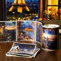 1 roll window starlight rainy night adhesive night sky of night end reel landscape dream article tape large size 80mm *2m