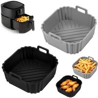 1pc Silicone Baking Pan Square Air Fryer Tray Nonstick Oven Dish for Bread Cake Cooking Reusable Silicone Tray