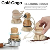 Coffee Cleaning Brush Grinder Dusting Protafilter Basket Brush Wood Handle Powder Cleaning Brush Tool Barista Accessories
