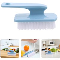 Plastic Household Cleaning Brush Curved Handle Multifunctional Scrub Tool for Kitchen Bathroom Crayfish Dead Corners Cleaning