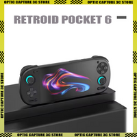 Retroid Pocket6 RP6 Android Game Consoles 5.5Inch 1080P 120Hz AMOLED Screen 6000mAh Hall-Effect Trigger 8GEN2 Handheld Console
