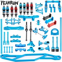 YEAHRUN Metal CVD Shock Absorbers Motor Battery Post Plate Arm Mount for Tamiya TT02 1/10 RC Drift Car Upgrade Parts