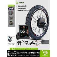AliExpress schuck MTX Electric Bike Kit 72V 5000W With 2.4tire Rear Rotate Brushless Hub Motor 26