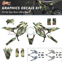 Convient pour Sur Ron Surron Ultra Bee 2023-2025, films graphiques 3D/cristal épaissis pour carénage de moto, kit d'autocollants.