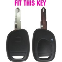 AX 1 Button For Renault Clio Kangoo Master Twingo Skin Holder Protector 1998 - 2008 Silicone Car Remote Key Fob Shell Cover Case