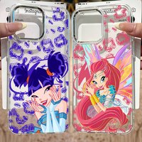 HOT New Girl W-Winx Clubs Phone Case for Samsung Galaxy S26 S25 S24 S23 S22 S21 S20 Note20 FE Ultra Edge Plus 4G 5G Transparent