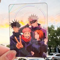 Anime Jujutsu Kaisen Acrylic Transparent Card Cartoon Gojo Satoru Suguru Geto Megumi Fushiguro Merchandise 3 Inch Small Card