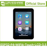 Waveshare ESP32-P4-WIFI6 3.5inch Smart Vision Development Board, 320 × 480, With OV5647 5MP Camera, Built-in Microphone