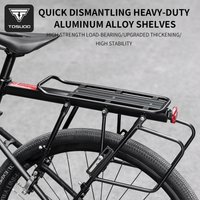 TOSUOD Mountain Bike Rear Carrier Rack Universal Bicycle Luggage Holder Load-Bearing Rear Shelf For Cargo Essential Cycling Part