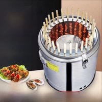Smokeless Stainless Steel BBQ Grill for Home Use Outdoor Indoor Hanging Charcoal Grill Courtyard Barbecue Skewers Roasting