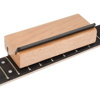 Miwayer 2-in-1 Wood Fret Beveling File-30°/90° Luthier Tool for Fret End Dressing,High Carbon Steel Double-Cut File for Guitar