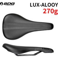 SDG LUX-ALOOY Bike Saddle 270g- Premium Aluminum Rail Design for Comfort Durability Optimized Ergonomics for Long Winter Riding