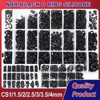 CS1-4 NBR Black O Ring Silicone Plumbing Rubber Gaskets Seal O-Rings High Temperature Oring Corrosion Oil Resist Sealing Washer