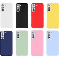 For Samsung S22 Case Samsung Galaxy S21 S22 S23 S24 FE S25 Plus Ultra Cover Funda TPU Cases Liquid Silicone Cover Samsung S22