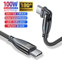 USB C To Type C Cable 100W Fast Charging Type C Cable For Samsung S20 Huawei P50 Xiaomi Macbook Laptop Charger Cord Wire 1M/2M