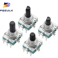 1PC EC16 Rotary Encoder 24 Position Pulse Digital Rotary 3Pin Amplifier Volume Switch Induction Cooker Switch 15/20MM Half Shaft
