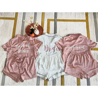 Personalized Bridesmaid Pajamas Short Set Satin Silk Wedding Maid of Honor Gift Monogram Silk Bride Payamas Set Sleepwear Sets