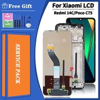 6.88'' AMOLED For Xiaomi Redmi 14C 2411DRN47C LCD Display Touch Screen Digitizer For Poco C75 2410FPCC5G Replacement