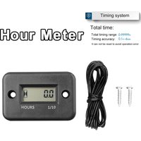 Portable Digital Inductive Tach Hour Meter Gauge for Car Boat ATV Motorcycle Instrument Snowmobile Gas oline Ski Dirt Gas Engine