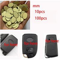 Replacement Aluminum DIY gel sticker remote key logo for Toyo remote key stickers