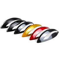 High Quality ABS Plastic Glossy And Matt Carbon Fiber Angry Eyelid For Fiat 500 Abarth 696 595 With Washer Cover Head Lamp Only