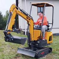 Mini Excavator CE EPA Engine Farms 1000kg Home 1 Ton 2 T Price EURO 5 Crawler Mini Digger Factory Customization Small Excavators