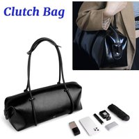 Y2K Women's Bag Large Capacity Boston Pillow Handbag Spicy Girls PU Fashion Shoulder Bags Vintage Solid Zipper Closure Tote Bags