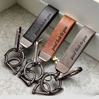 Vintage PU Leather Car Keychain with Zinc Alloy Clasp, Universal Minimalist Key Ring, Perfect Gift for All Holidays